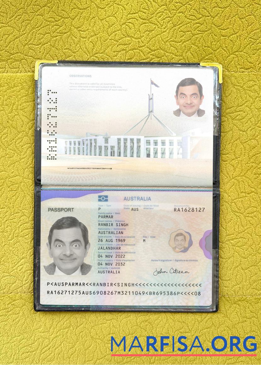 Downloadable Australia passport 2022 present photolook example